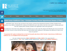 Tablet Screenshot of buffettseniorhealthcare.com